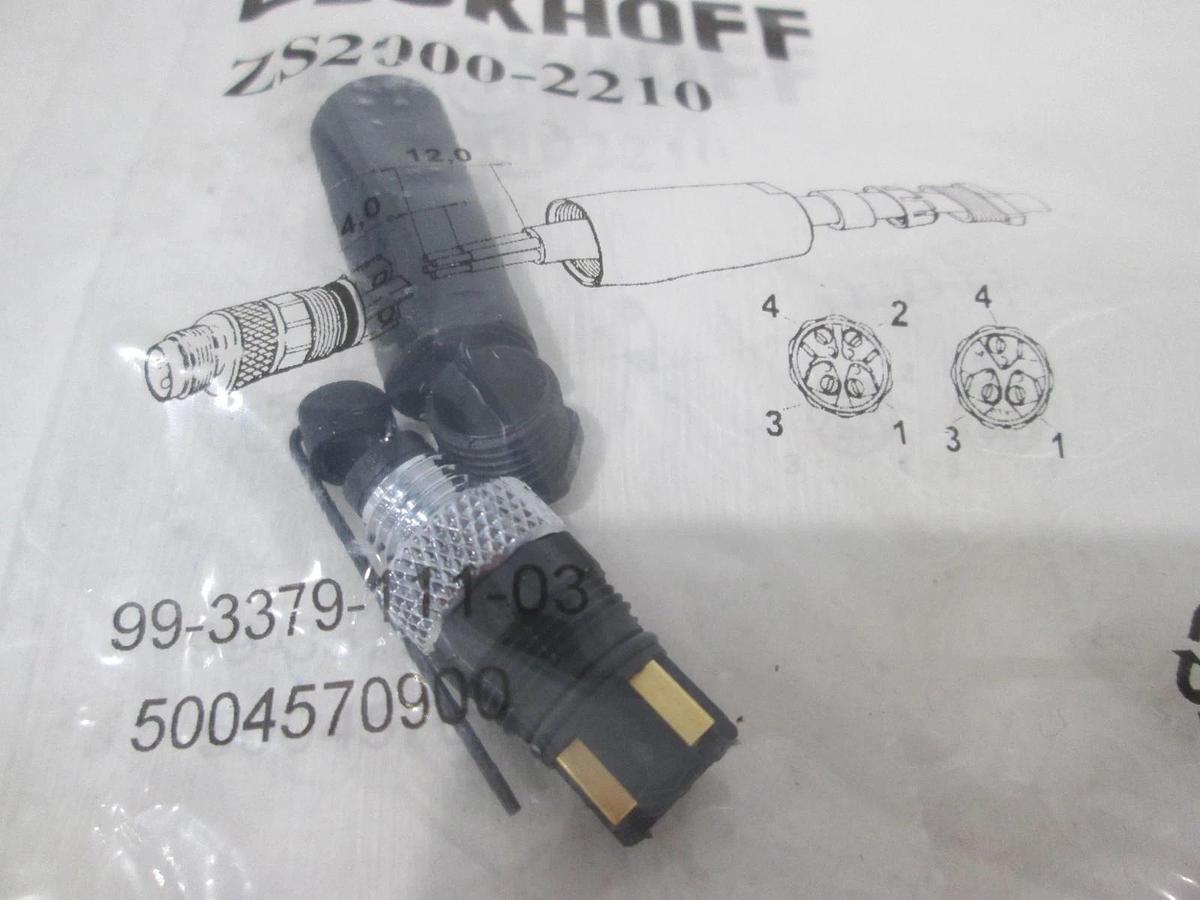 Beckhoff, Male Plug, ZS2000-2210, New, Lot of 6