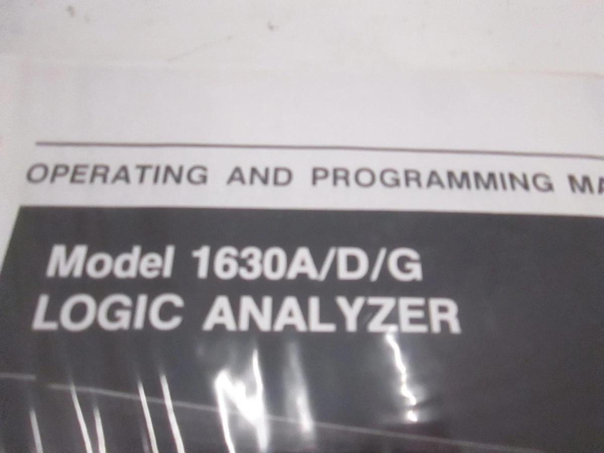 Used HP 1630A/D/G Logic Analyzer Operating and Programming Manual, Used