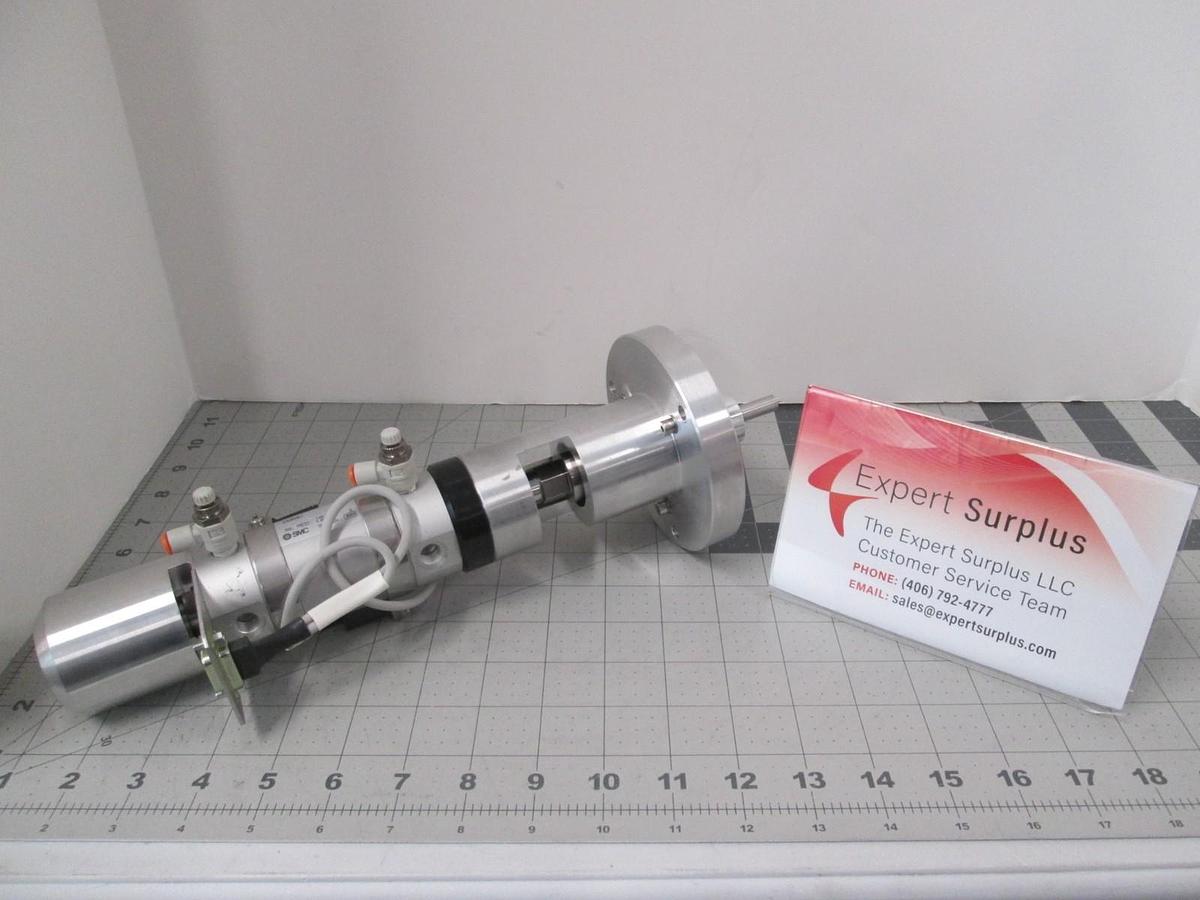 Used SMC, US30387, Pneumatic Cylinder, Mas Press 145 PSI, 1.00 MPA, Used