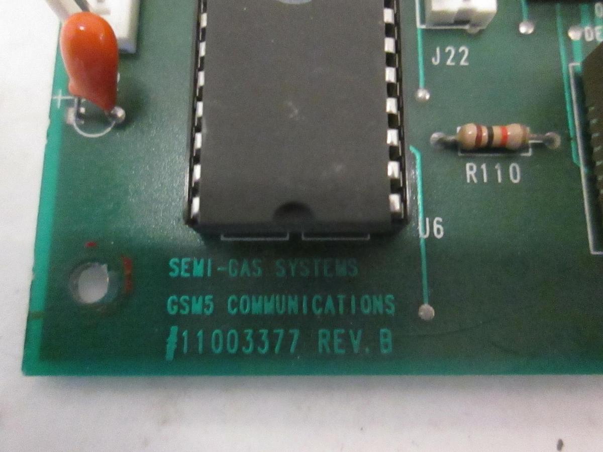 Used Semi Gas Systems 11003377, GSM5 Communications, PCB, Working When Removed, Used