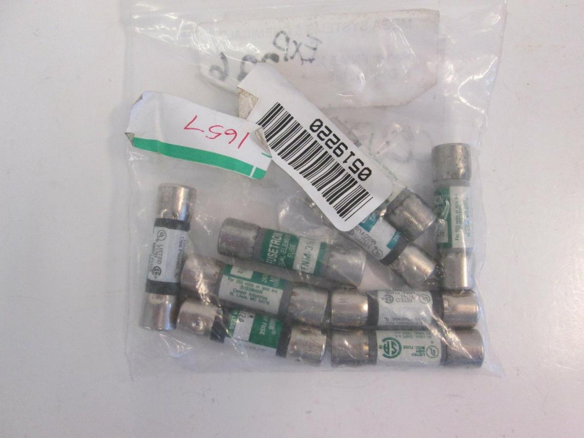 Littlefuse Fusetron FNM-3 1/2 Fuse, Lot 9, New