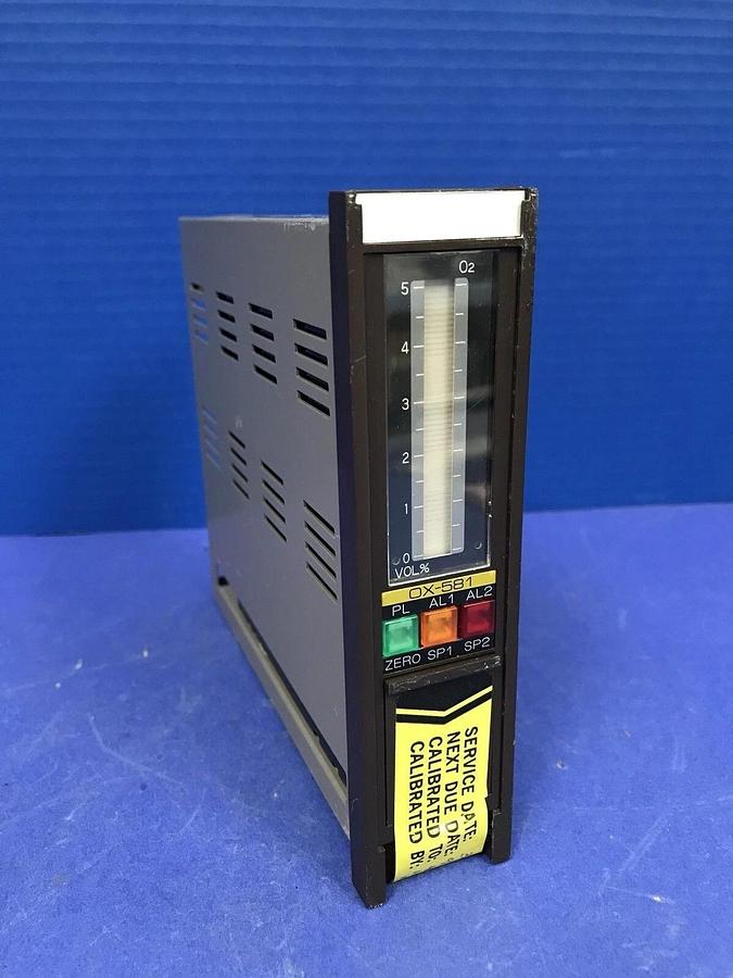 Used Riken Keiki OX-581 Oxygen Sensing Controller , 0-5% O2, USED