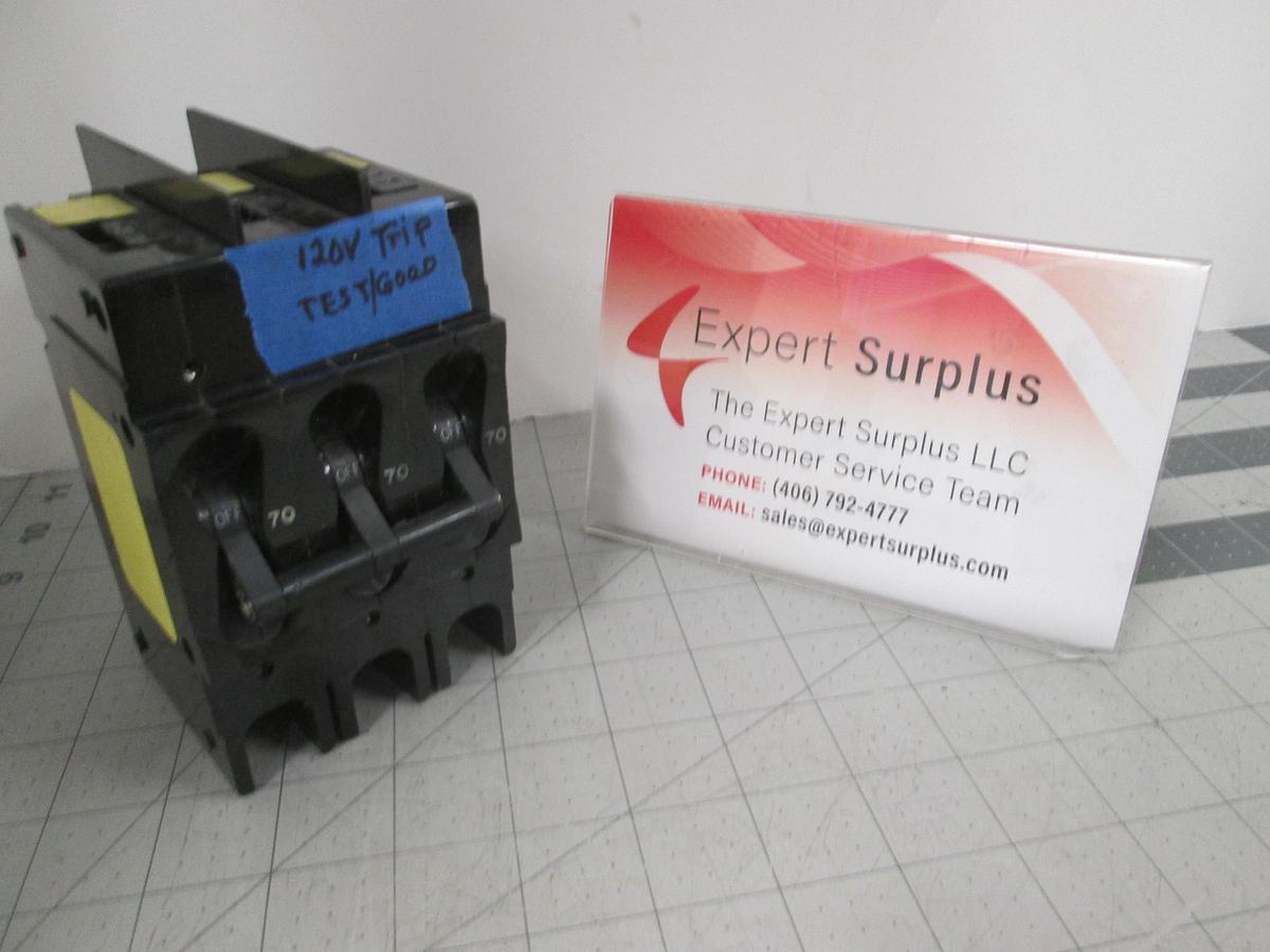 Used AirPax,219-3-6719-1, 3 Pole Circuit Breaker, 70/70/100A, 120V, Used