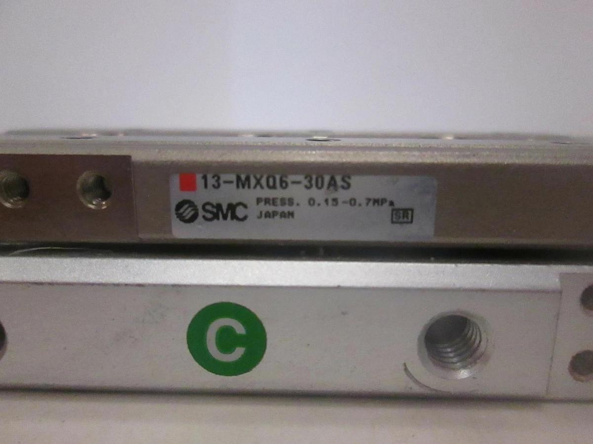 Used SMC, 13-MXQ6-30AS, Air Cylinder Linear Slide Actuator Table, Used