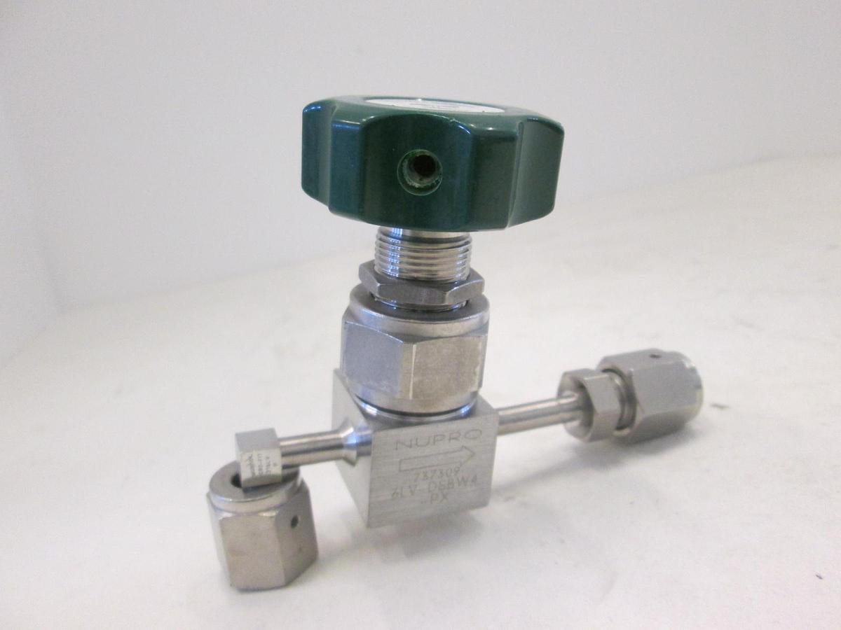 Used Nupro, 6LV-DSBW4-PX, High Purity Sealved Valve w/ 90 Deg Elbow, Used