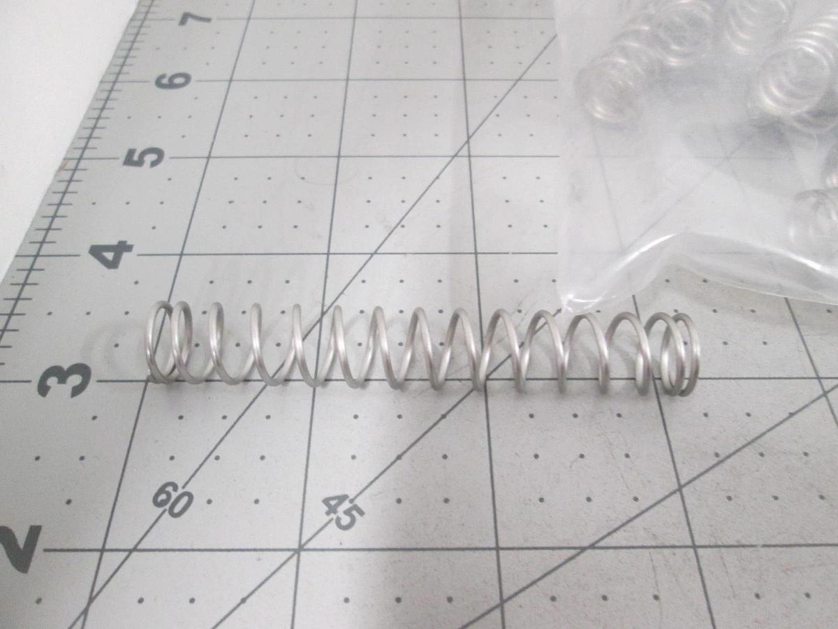 Century Spring, Compression Spring, SS .48" OD x 3" L x .39 ID, New, Lot of 25