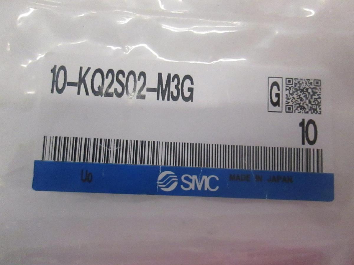 SMC, 10-KQ2S02-M3G, Fittings, New, Lot of 10