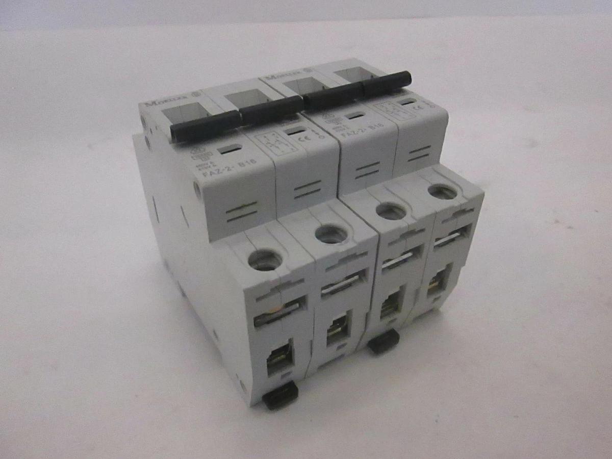 Used Moeller, FAZ-2-B16, Circuit Breakers, Used, Lot of 2
