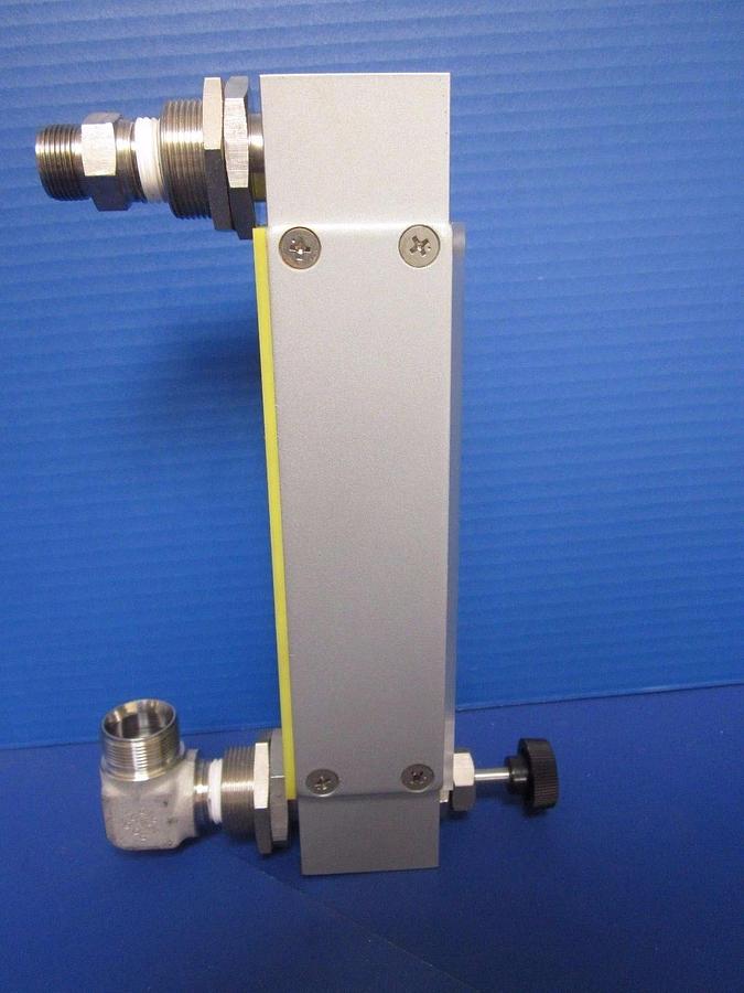 Used TOKYO KEISO 15-1.5 l/min Purgemeter with 3/4" and 1" Connection Fittings