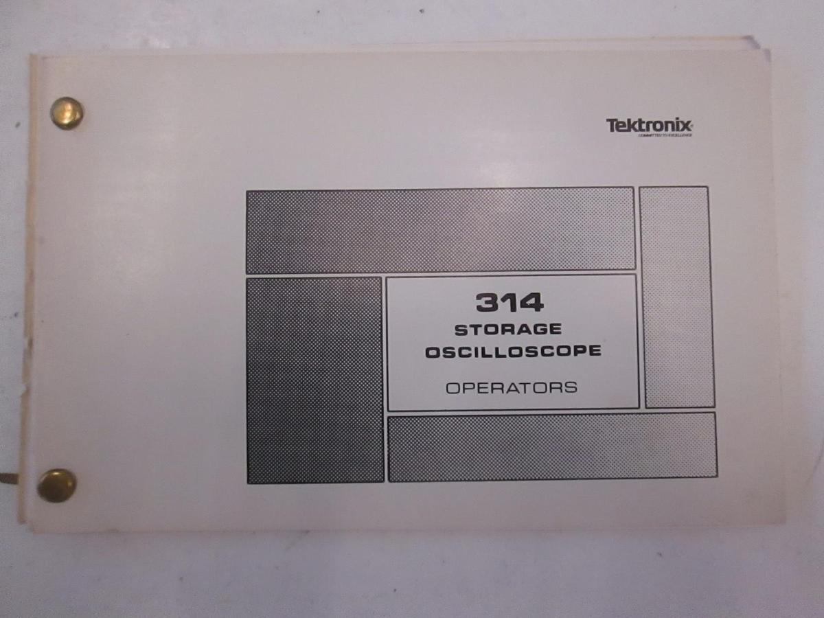 Used Tektronix 314 Storage Oscilloscope Operators, Used