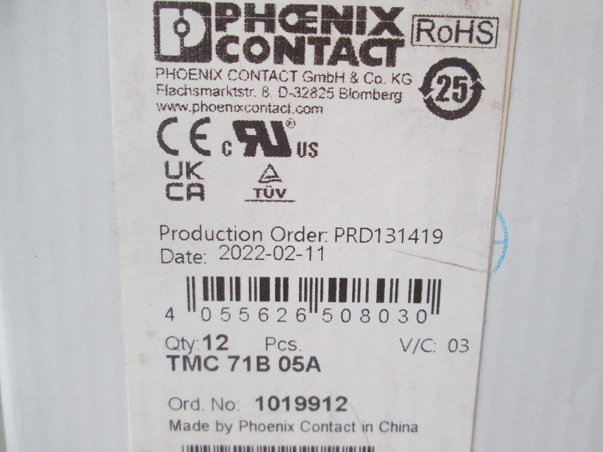 Phoenix Contact, TMC 71B 05, Thermomagnetic Circuit Breaker, New, Lot of 12