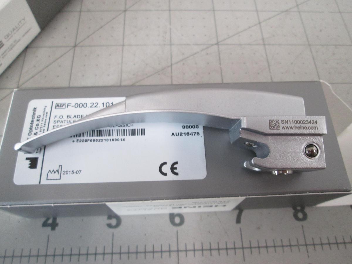 Heine, F.O. Blade Mac 1 Classic+, F-000.22.101, New, Lot of 2