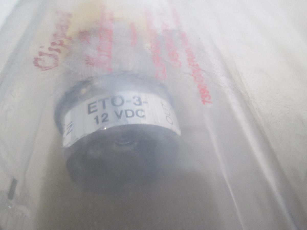 Used Clippard, ETO-3, Miniature Solenoid Valve, 12 VDC, New