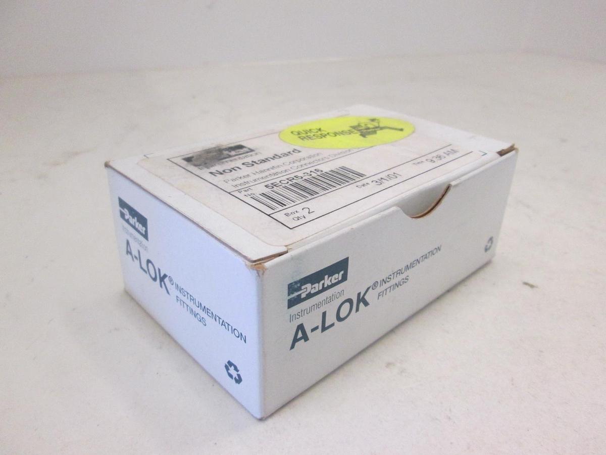 Parker, 5ECR5-316, Union Cross, Box of 2, New
