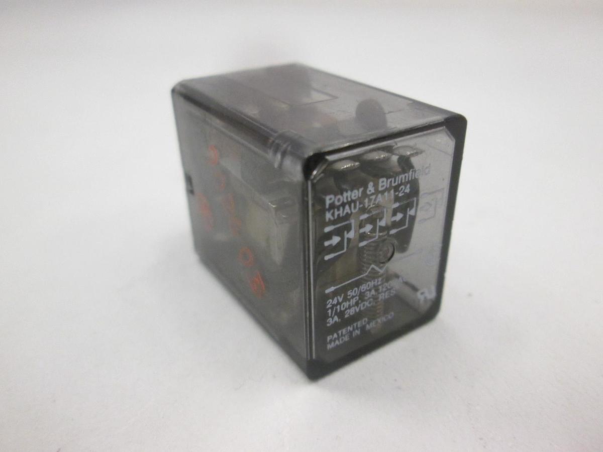 Used Potter & Brumfield, KHAU-17A11-24, 24VDC Relay, Used