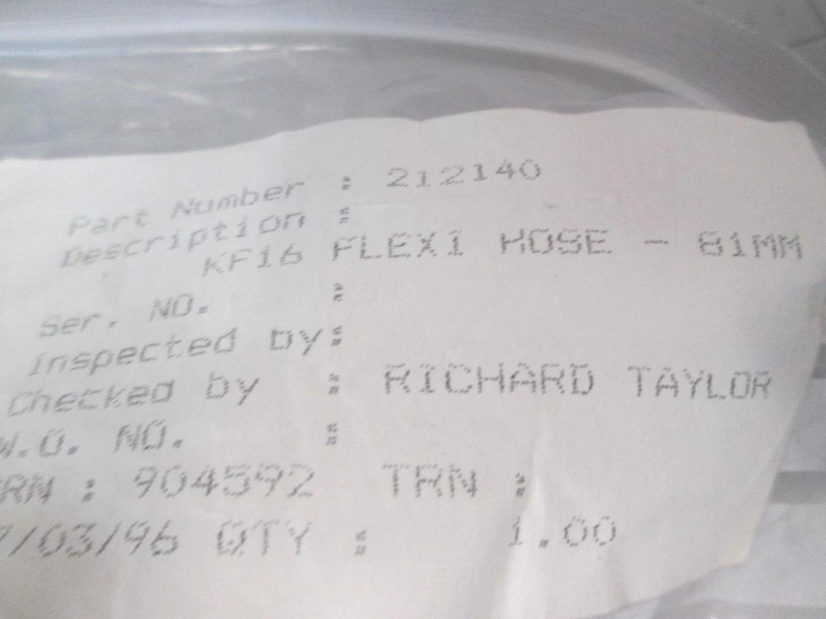KF16 Flexi Hose- 81mm, New