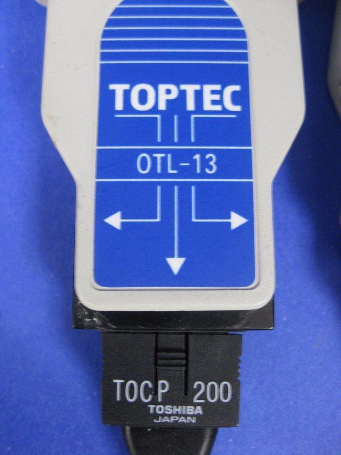 Used Toshiba T0CP-200 Fiber Optic Cable Assy w/ Toptech DB25 ConnectorsUsed
