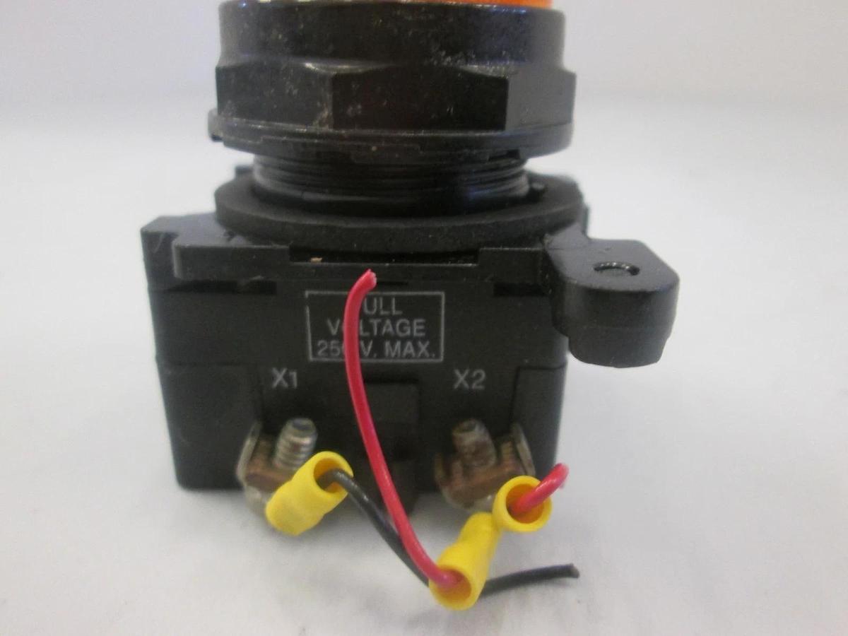 Used Cutler Hammer, 10250T, Orange Button Switch, Used