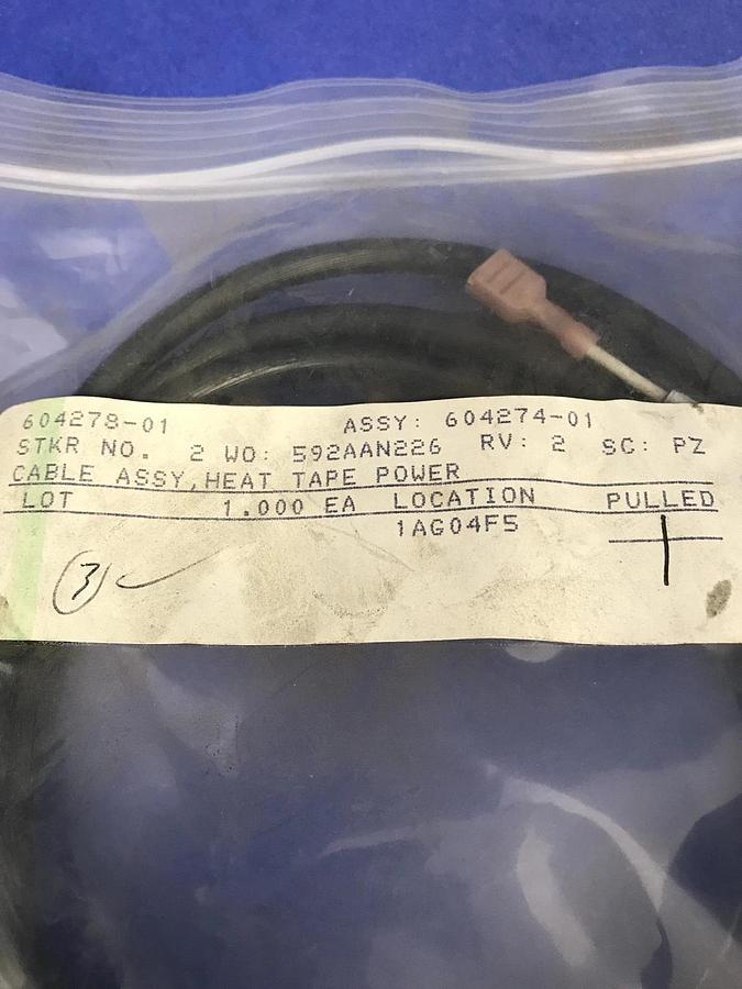 Used SVG 604278-01 Heat Tape Power Harness Assembly, New