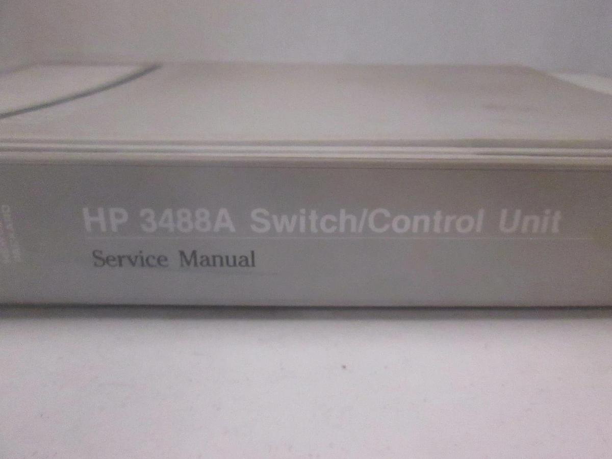 Used HP 3488A Switch/ Control Unit Service Manual, Used