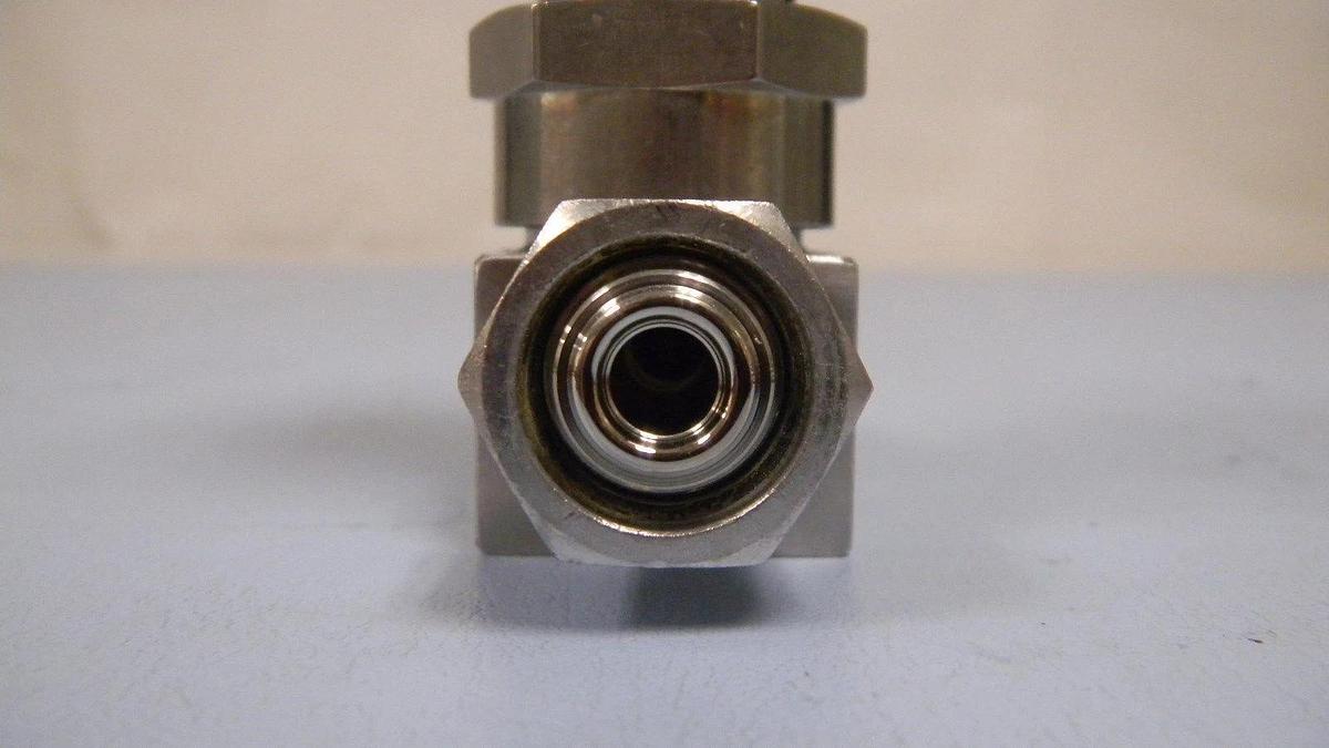 Used Nupro Pneumatic Valve SS-4BK-V51-1O, NO Actuator 1/4" FVCR, Used