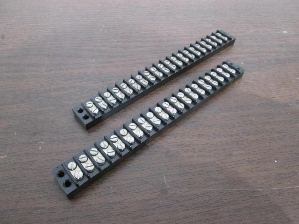 Used Cinch, 20 Position Terminal Block, Used,  Lot of 2