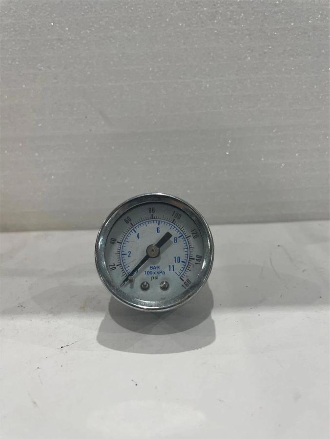 Used Pressure Gauge, 0-160 PSI, Used