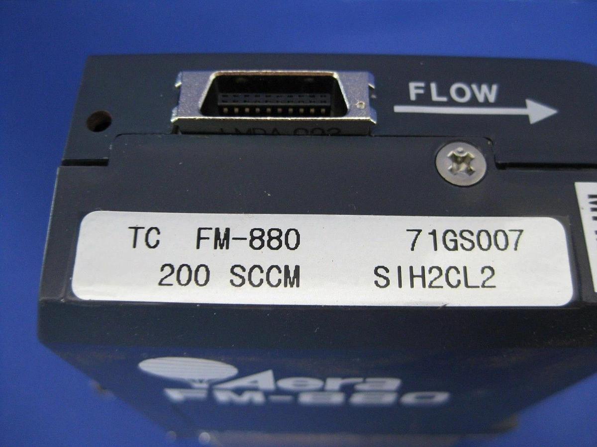 Used Aera FM-880 MFC Mass Flow Controller SIH2CL2, 200 sccm, Used