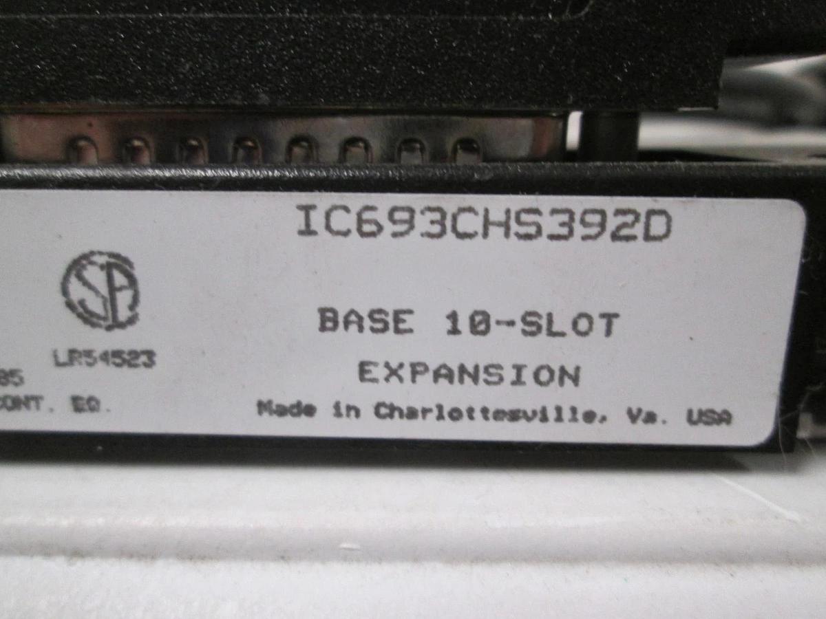 Used GE Fanuc, IC693CHS392D, 10 Slot Baseplate Expansion Module w/ Connect Cable,Used