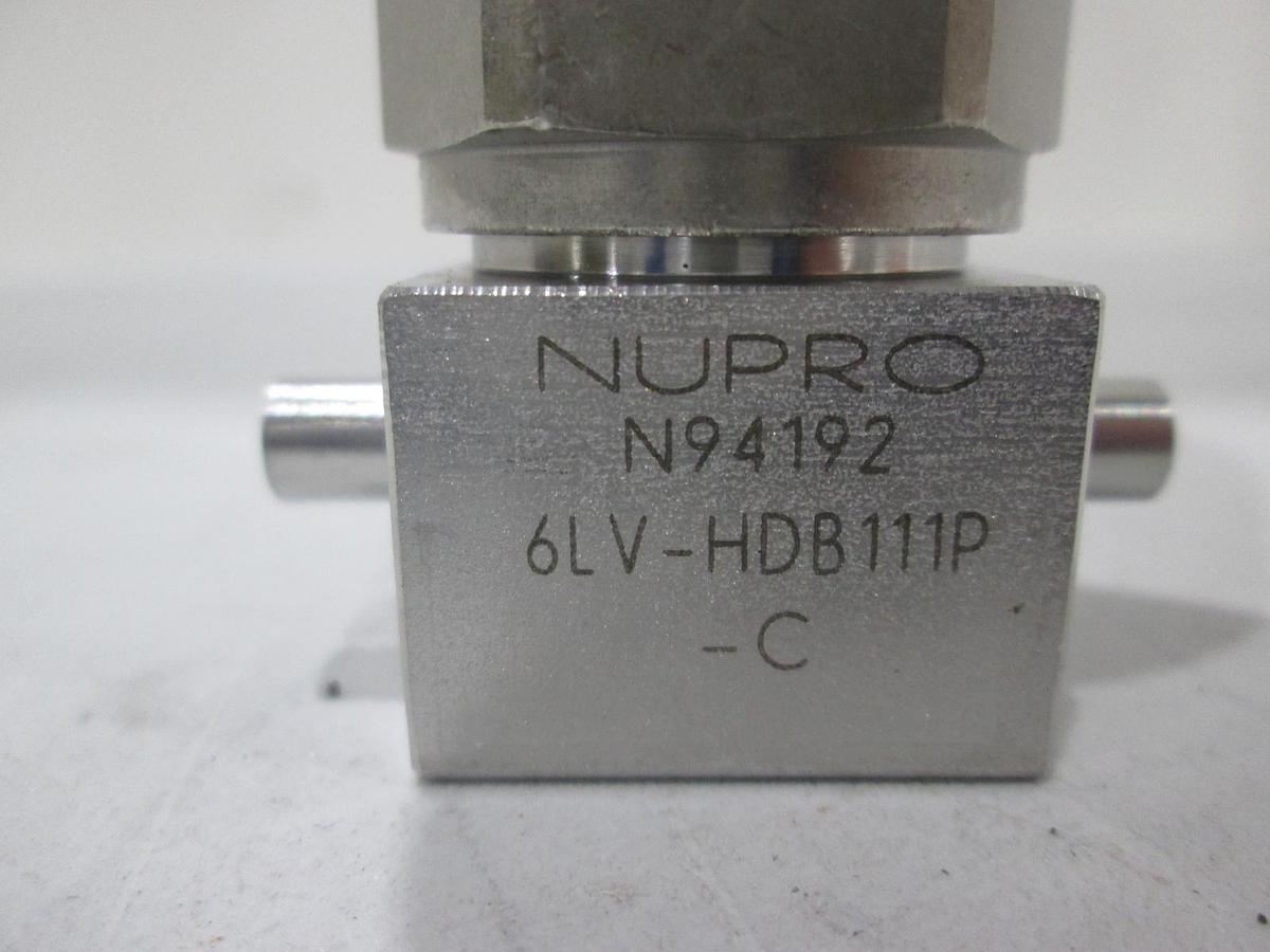 Used Nupro, 6LV-HDB111P-C, 3 Way High Pressure Valve, Butt End Weld, Used