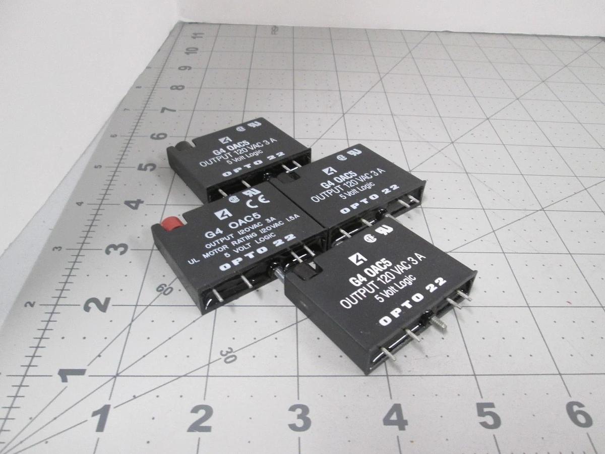Used Opto 22, G4 OAC5, Digital Output Module, Used, Lot of 4