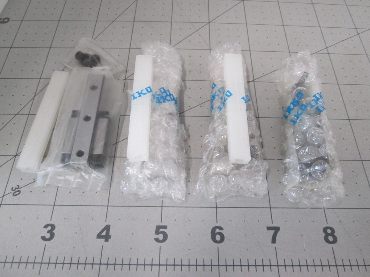 Used IKO, Nippon Thompson, LWL 9C1R 60BCS, Linear Rail Bearing w/ Guide, New, Lot of