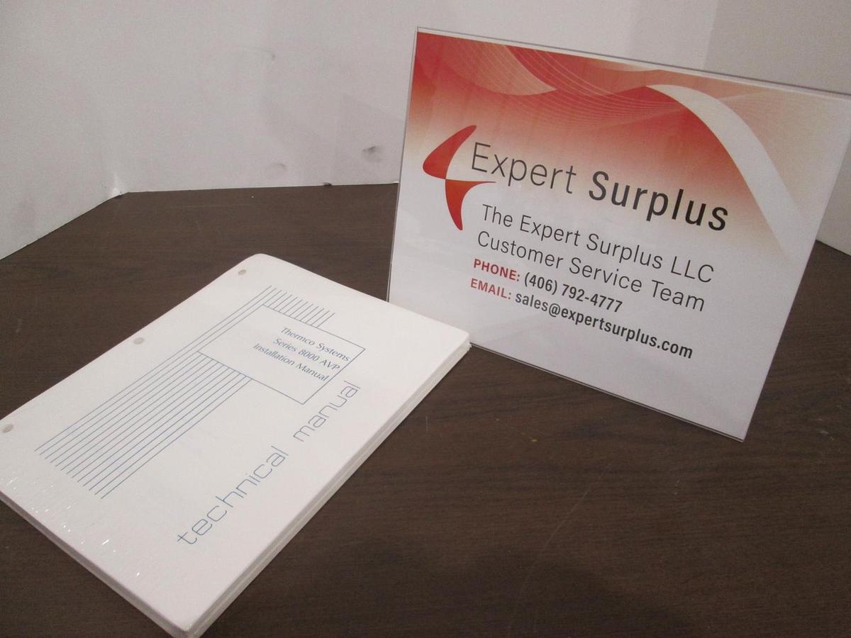 Used SPT Micro SVG , Series 8000 AVP, 165908-001, Rev E, Installation Manual, New