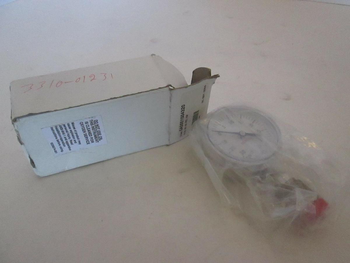 Millipore, 30-0-30 PSI, Gauge Bottom Mount, New