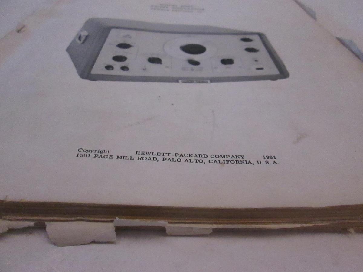 Used HP Model 686C Sweep Oscillator Operating and Service Manual, Used