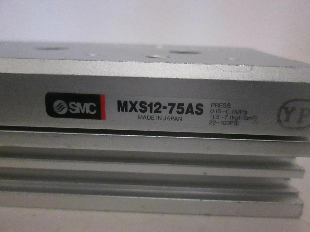 Used SMC, Slide Cylinder, MXS12-75AS, Used