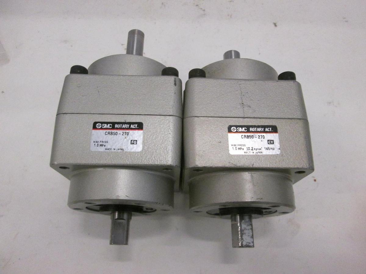 Used SMC, CRB50-270, Rotary Actuator, Used, Lot of 2