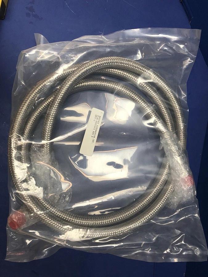 Brooks 8081663 SS Braided Hose 95"L w/ 3/4" OD Male Fittings, New