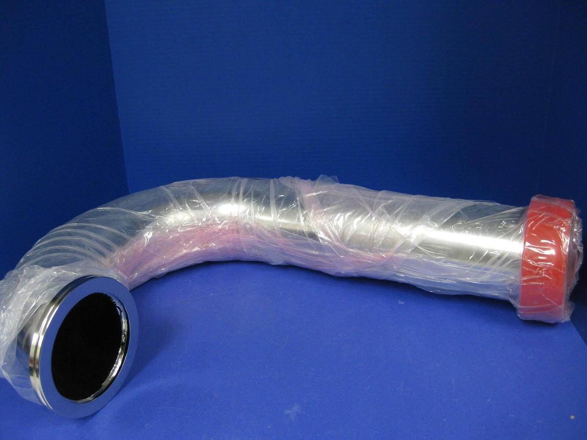Stainless Steel Vacuum Pipe 180° Elbow "J" Shape, ISO-100 , 22"L, New