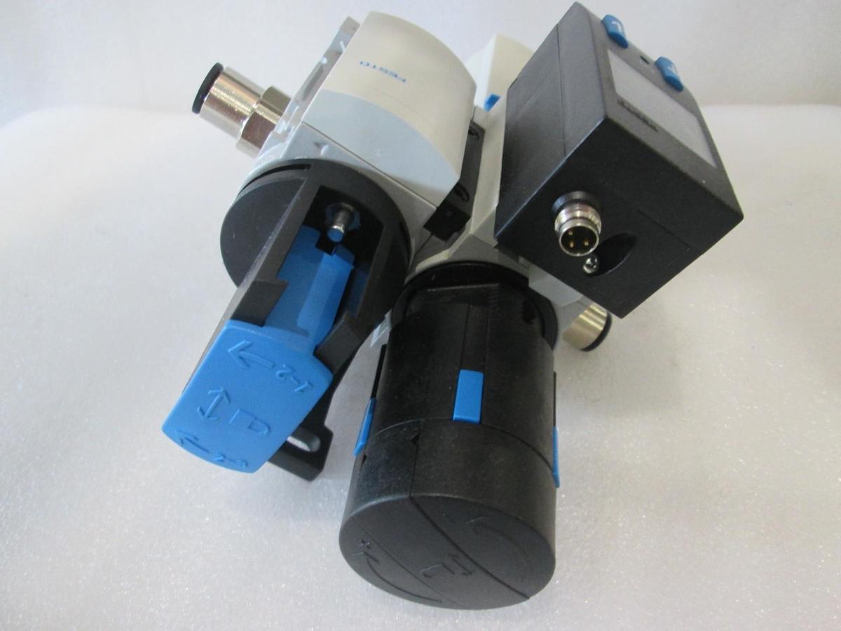 Used Festo, MS4-LFR-1/4 Filter Regulator Assy w/ M54N-EM1 Filter, Used