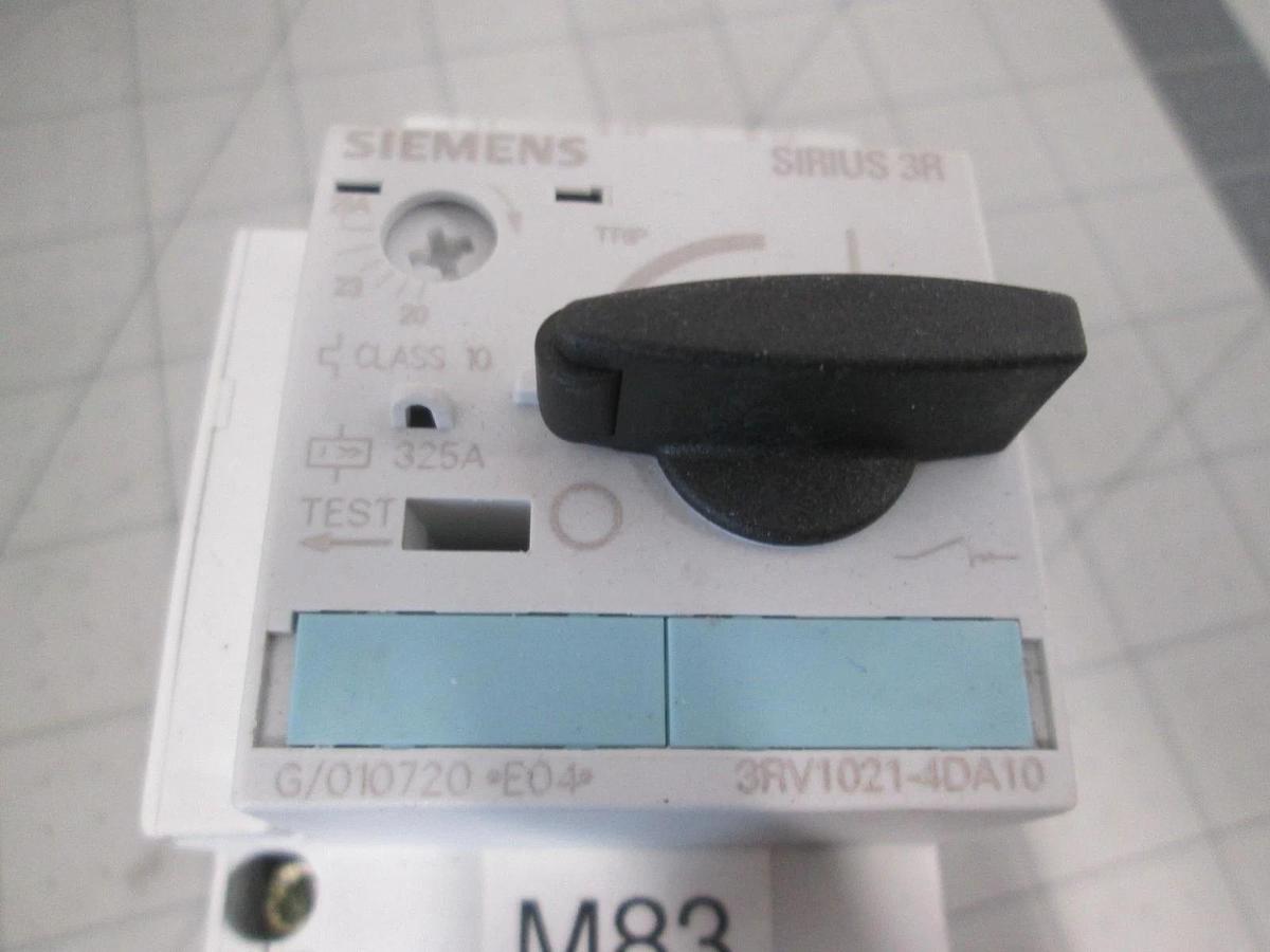SIEMENS 3RV1021-4DA10, Circuit Breaker for Motor Protection w/ Contactor, New