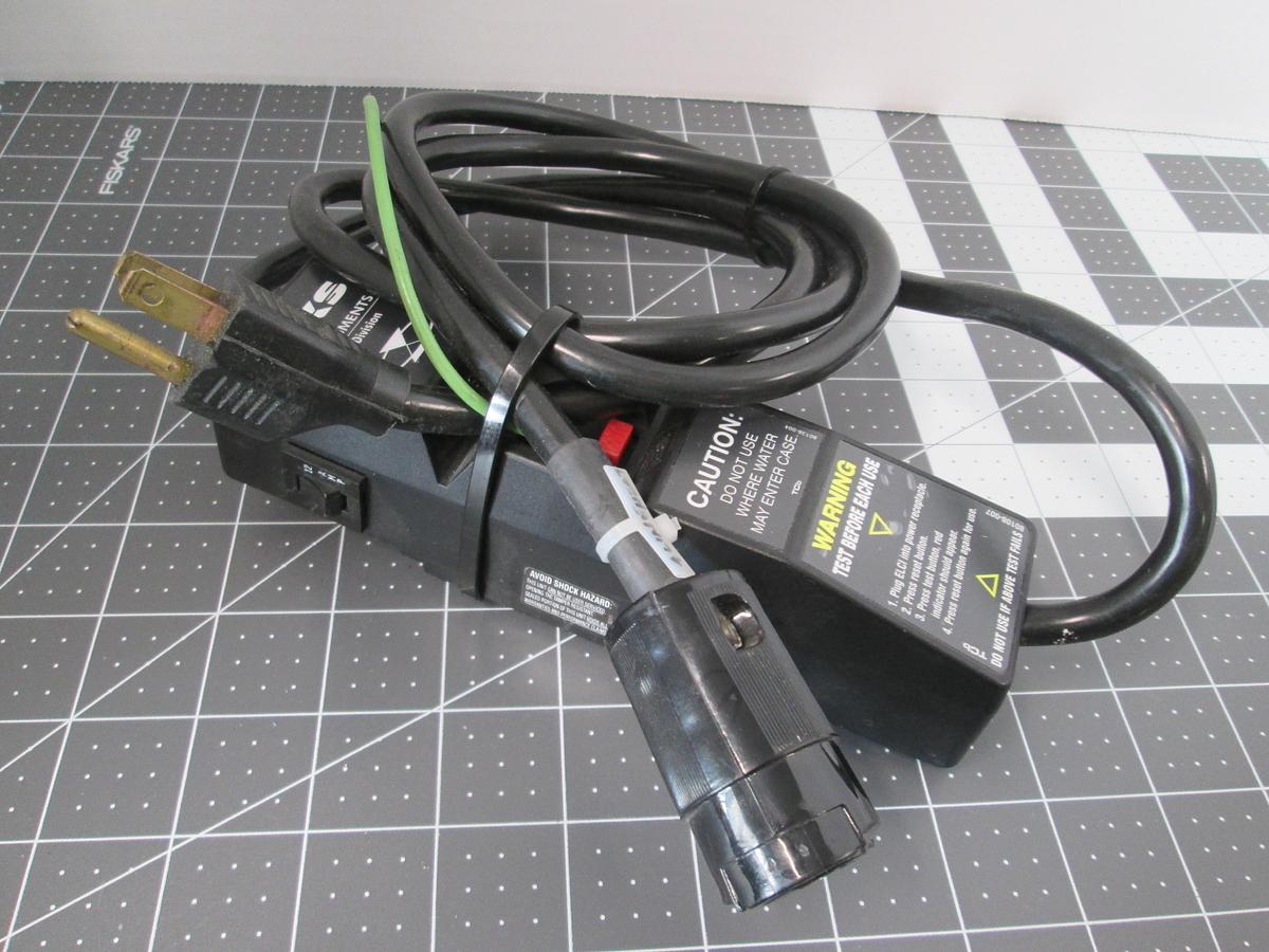 Used MKS, HPS, 43PWRCORD04, 6ft 120VAC 12A 1440W GFELCI Power Cord