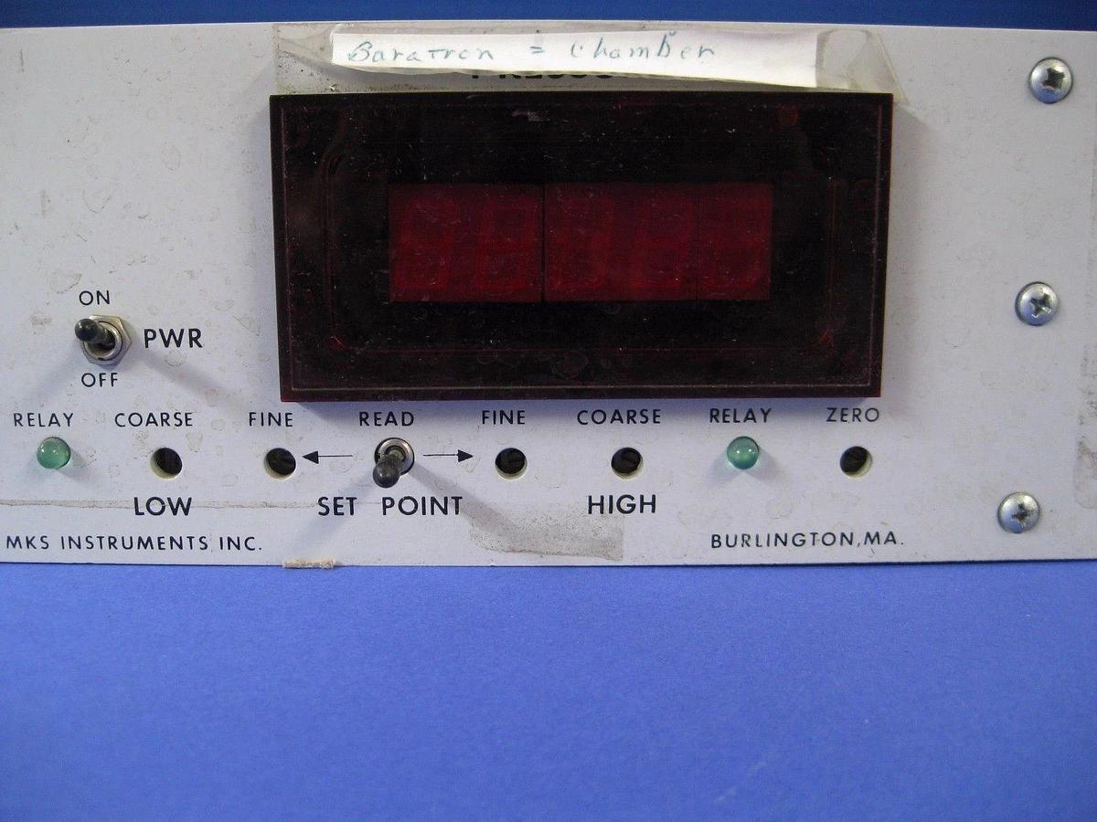 Used MKS Baratron Pressure Meter PS/DVM Unit, Type PDR-C-1B, Used