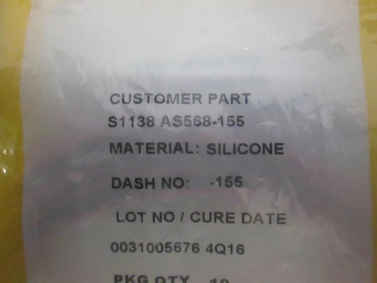 Parker, Silicone -155 O-Ring, New, Lot of 30