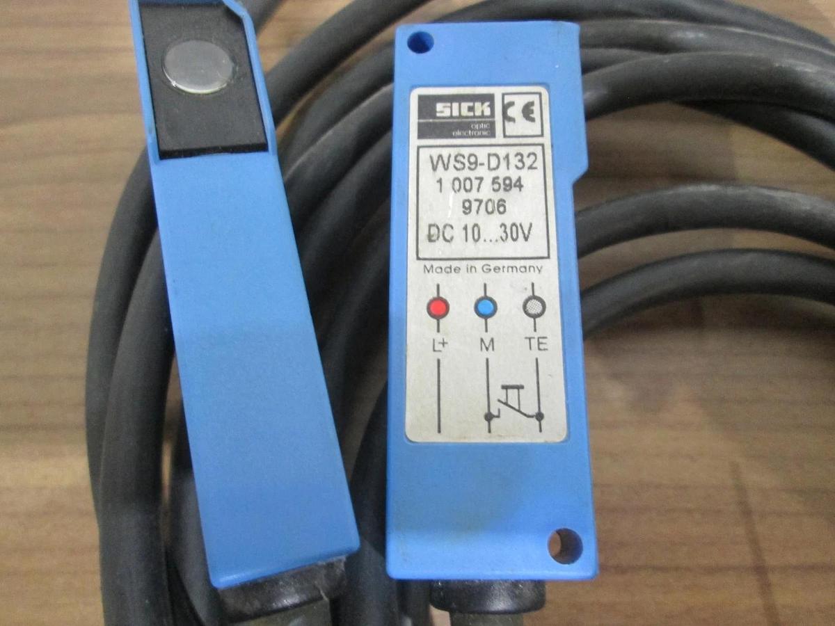 Used Sick, WS9-D132, Photoelectric Sensor, DC 10, 30V, Used Lot of 2