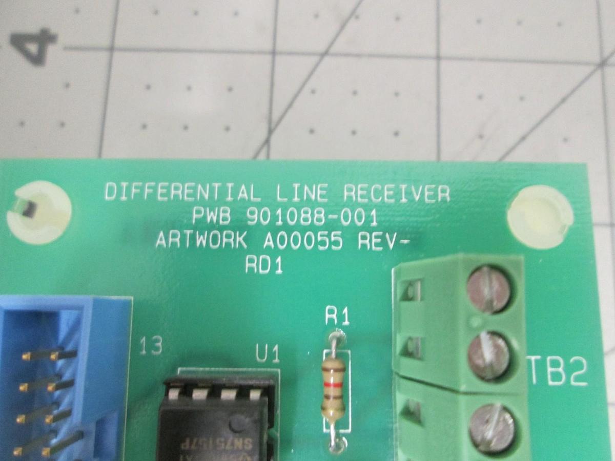 Used Watkins Johnson, 901089-001, Line Differential Receiver PCB Assy, New