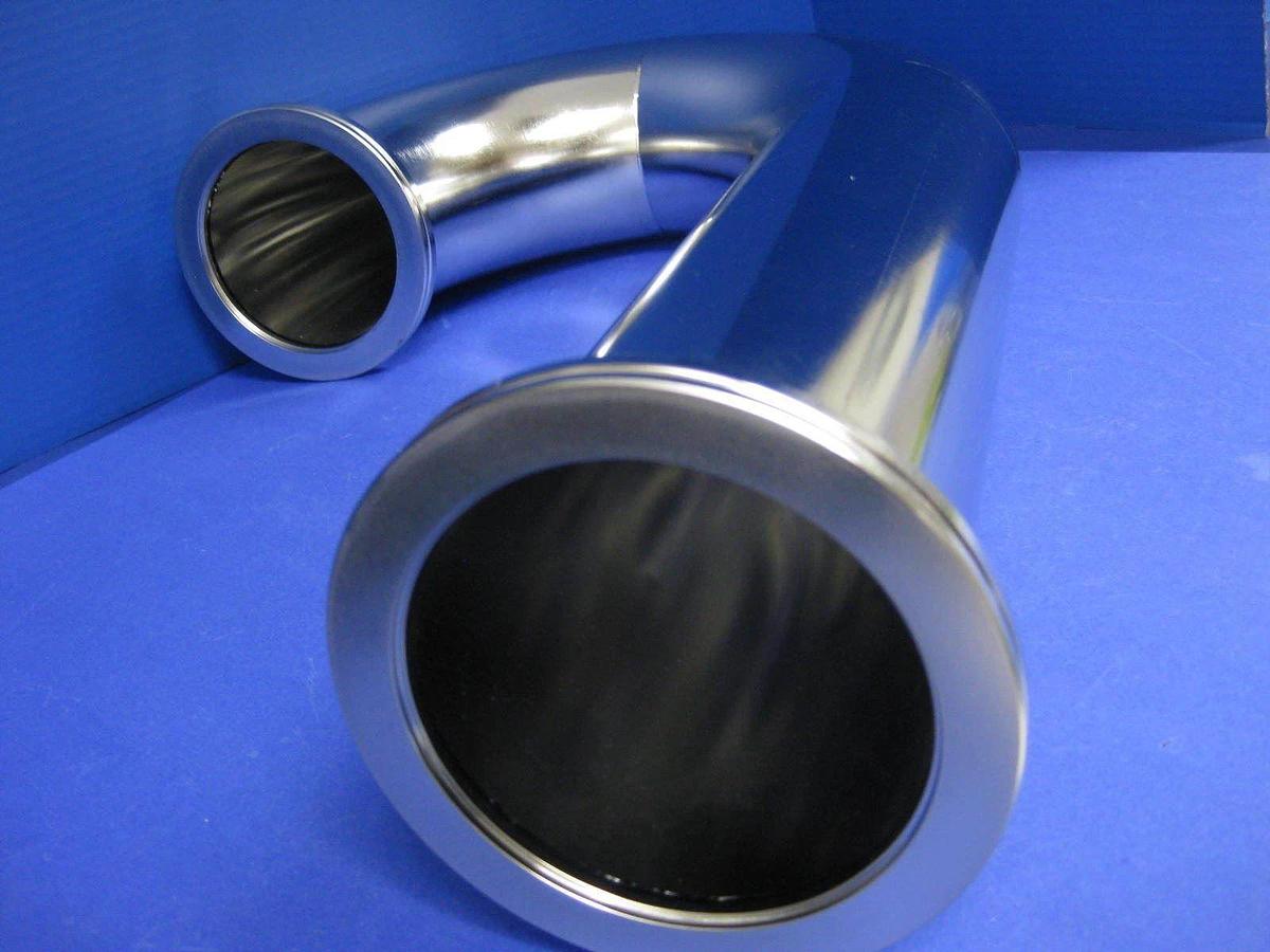 Stainless Steel Vacuum Pipe 180° Elbow "J" Shape, ISO-100 , 21.5"L, New
