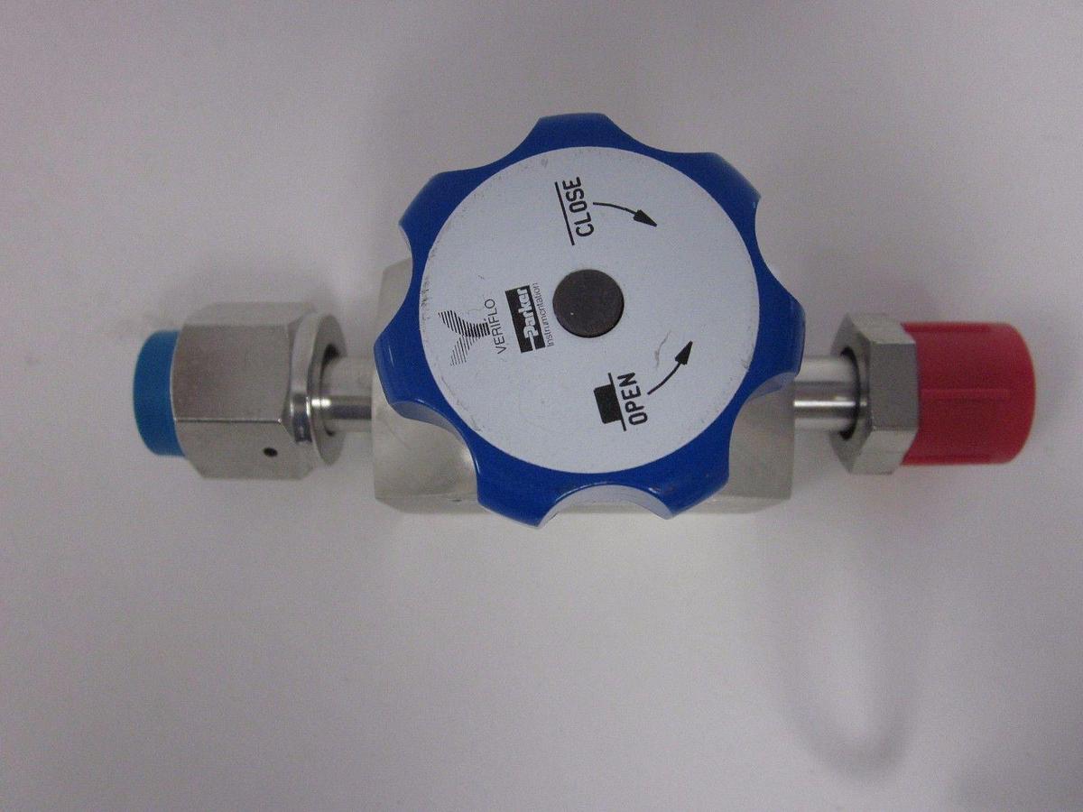 Used Veriflo 935FS8FMXY High Flow Valve, High Purity, 1/2"MVCR x 1/2"FVCR