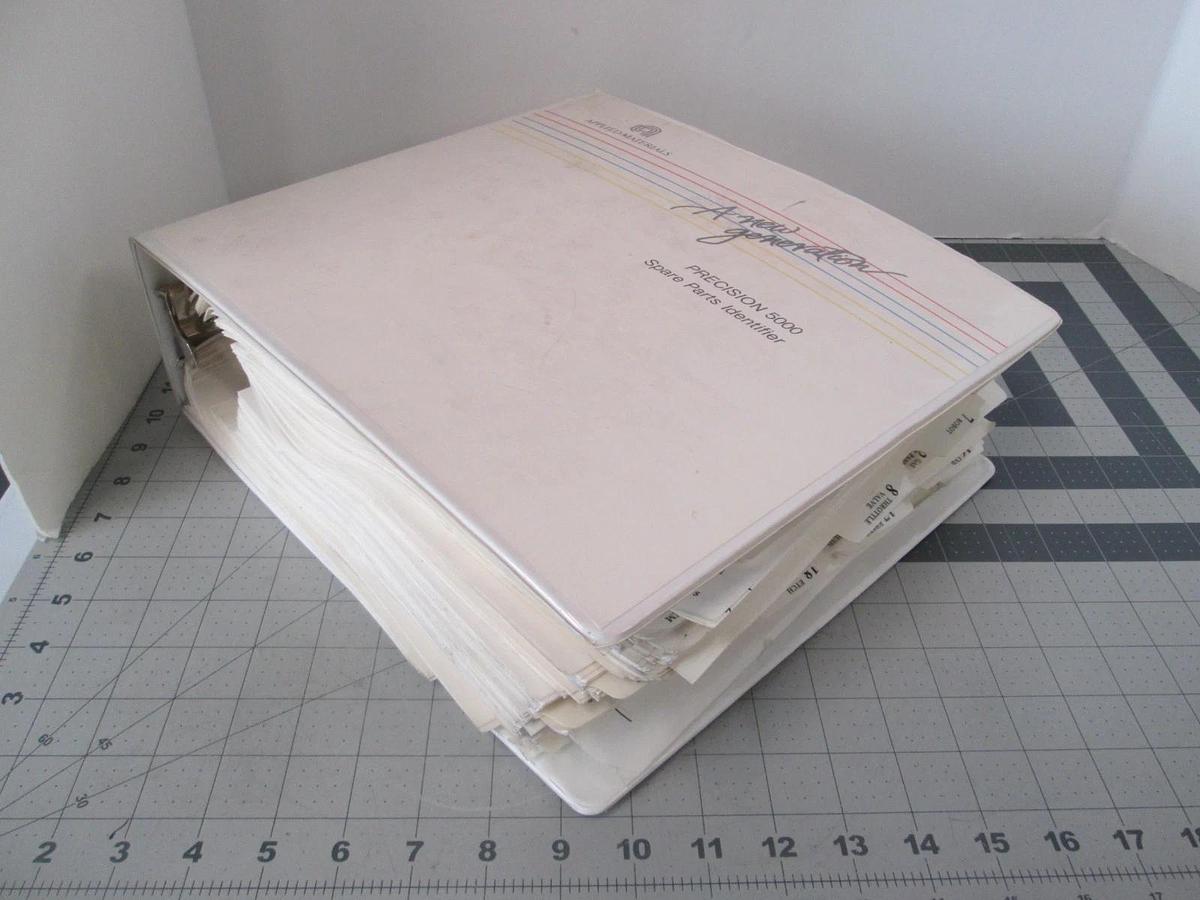 Used Applied Materials, Precision 5000 Spare Parts Identifier, Edition 2, Used