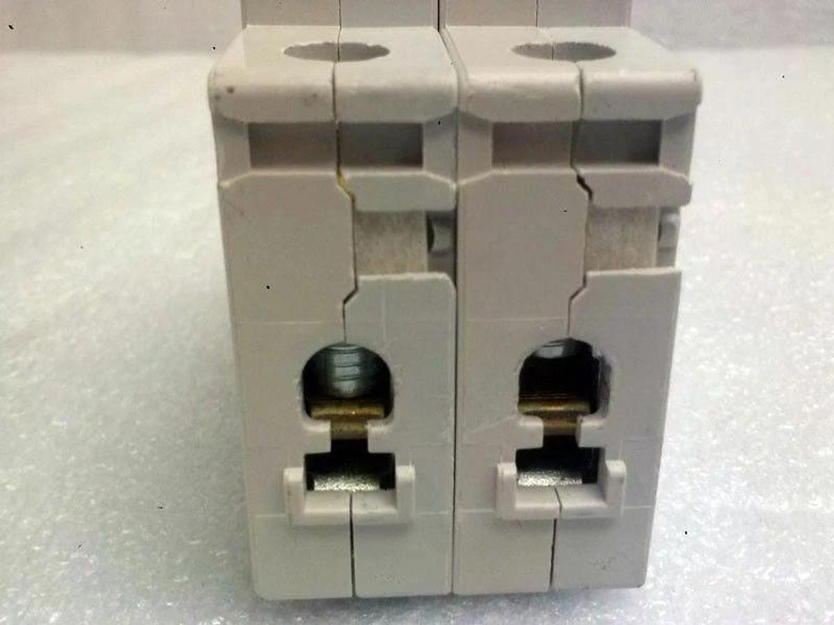 Used ABB S202 P K25A Circuit Breaker, 2Pole, Used